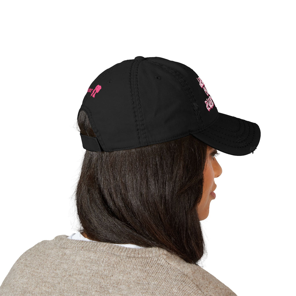 Jesus Over Everything Embroidered Distressed Hat