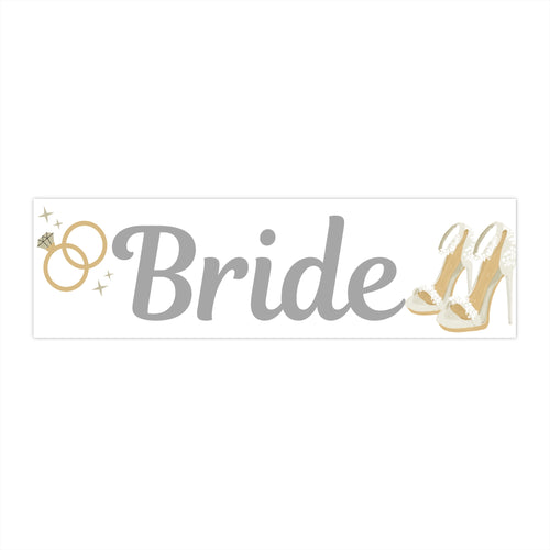 Bride Bumper Sticker - Wedding Car Decor
