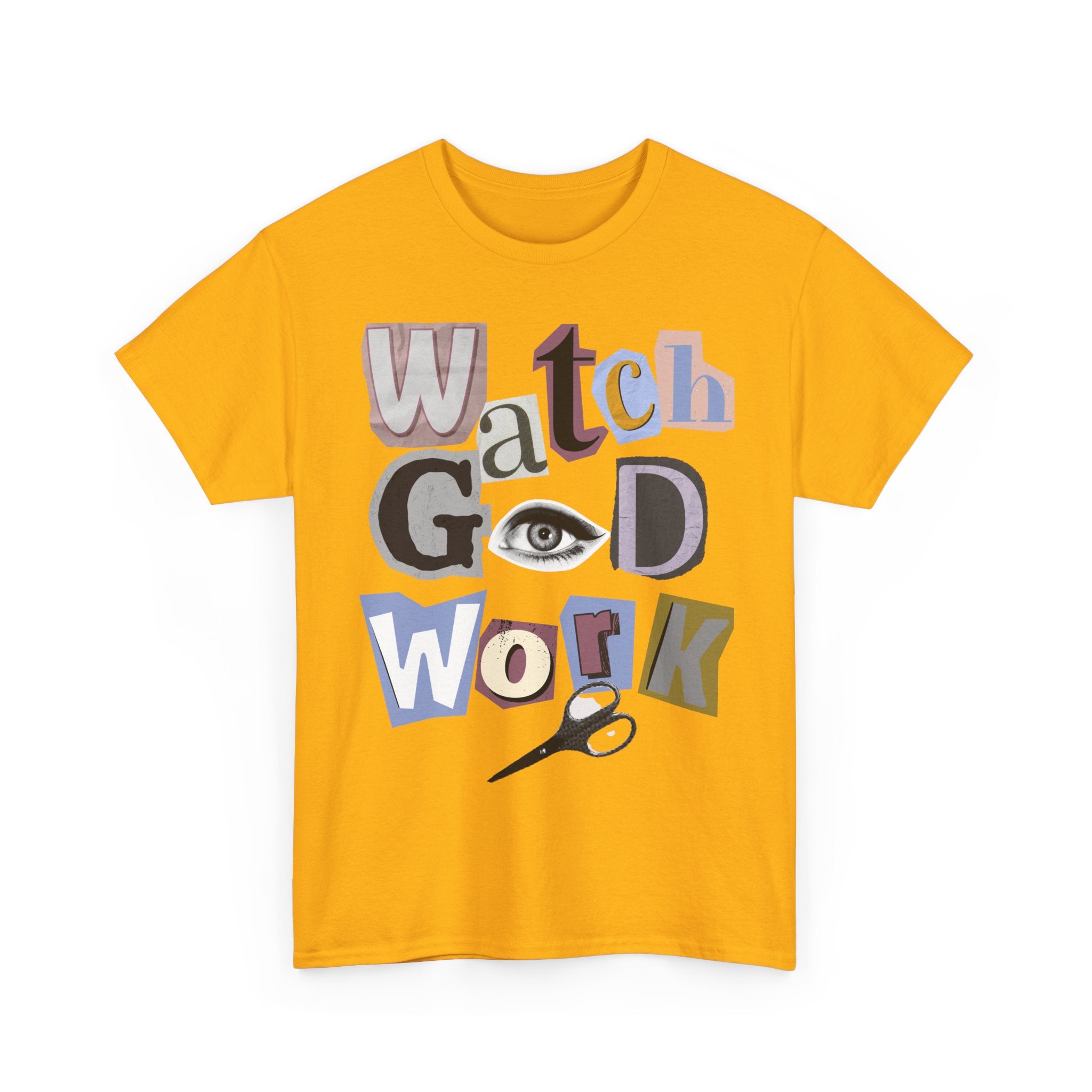 Watch God Work Magazine Letter Heavy Cotton Tee