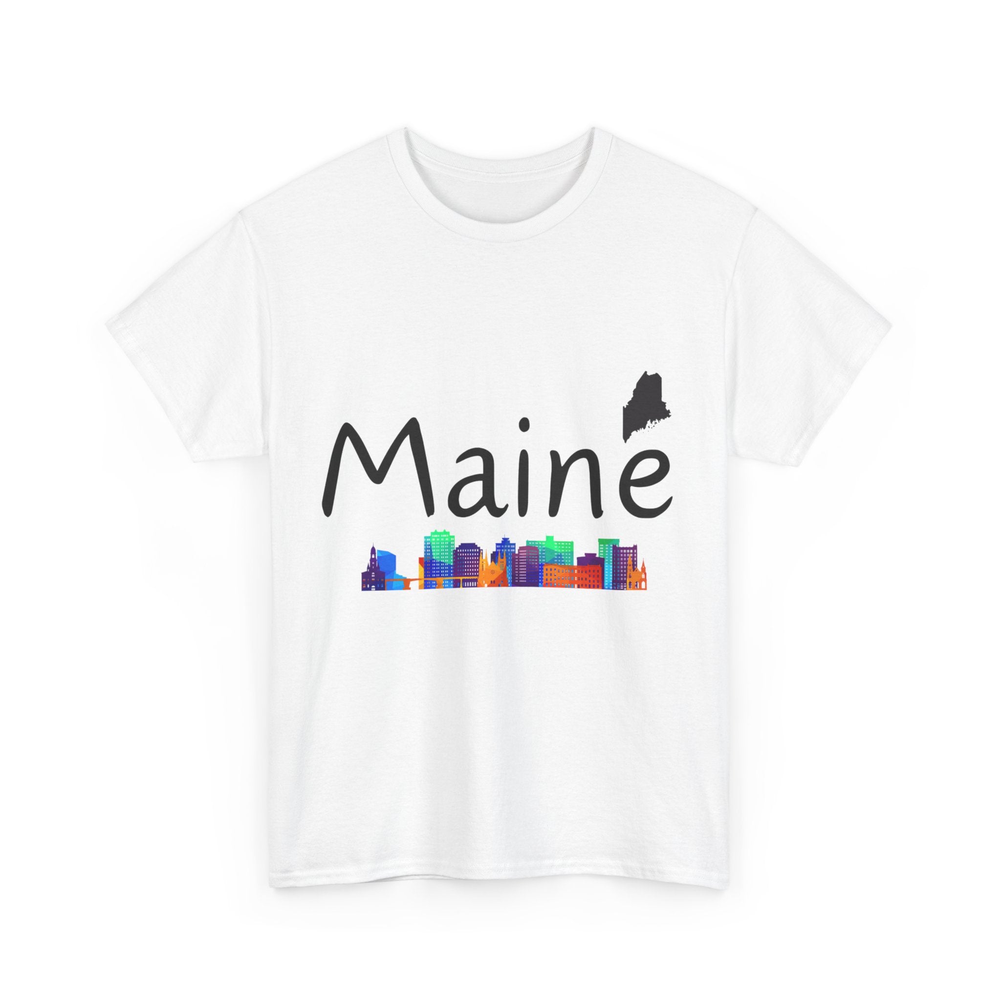 Maine Text Graphic T-Shirt