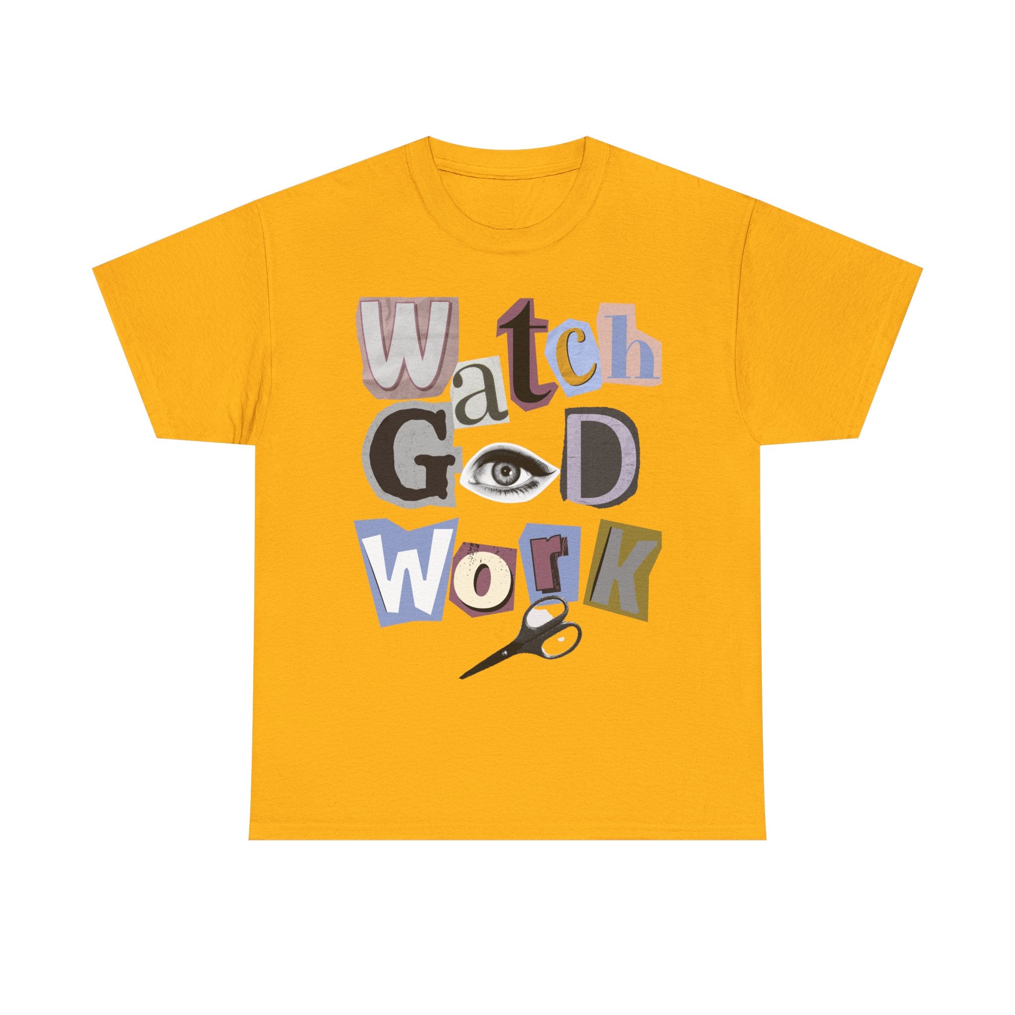 Watch God Work Magazine Letter Heavy Cotton Tee