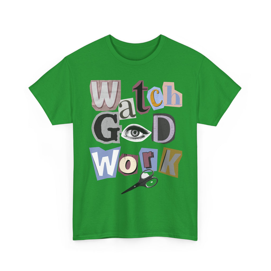 Watch God Work Magazine Letter Heavy Cotton Tee
