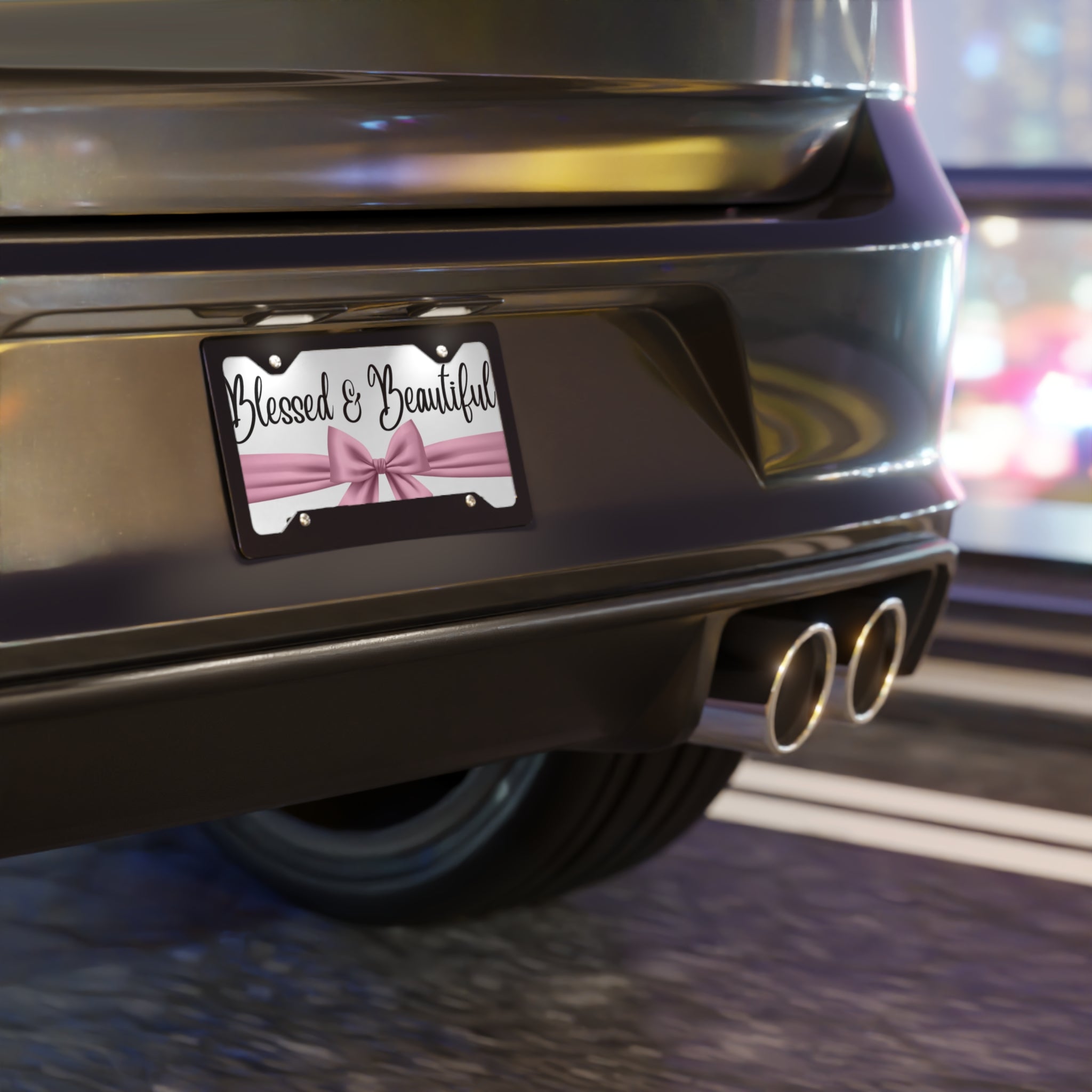 Blessed and Beautiful Vanity Plate