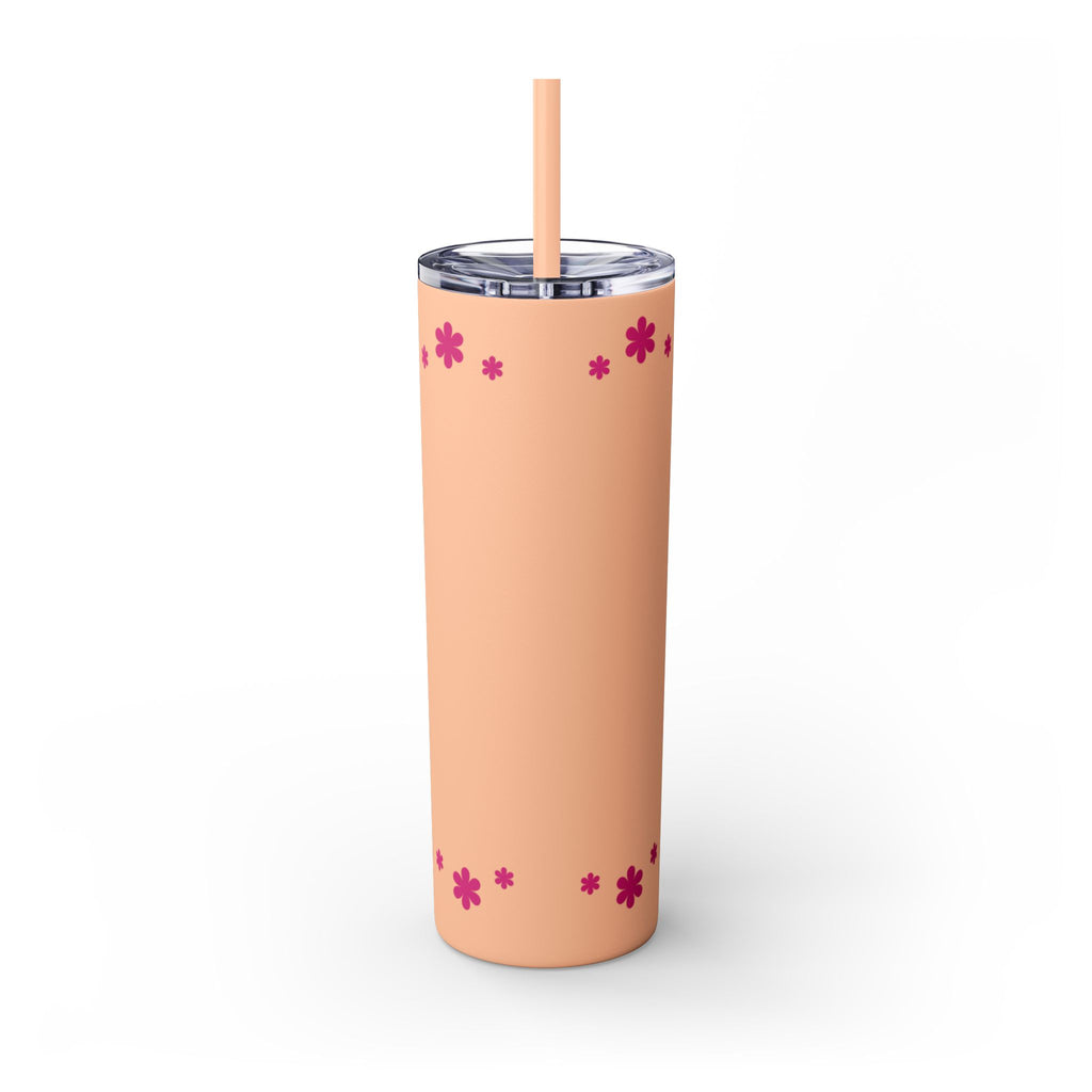 Jesus Over Everything  Skinny Tumbler with Straw, 20oz | Christian Faith Drinkware