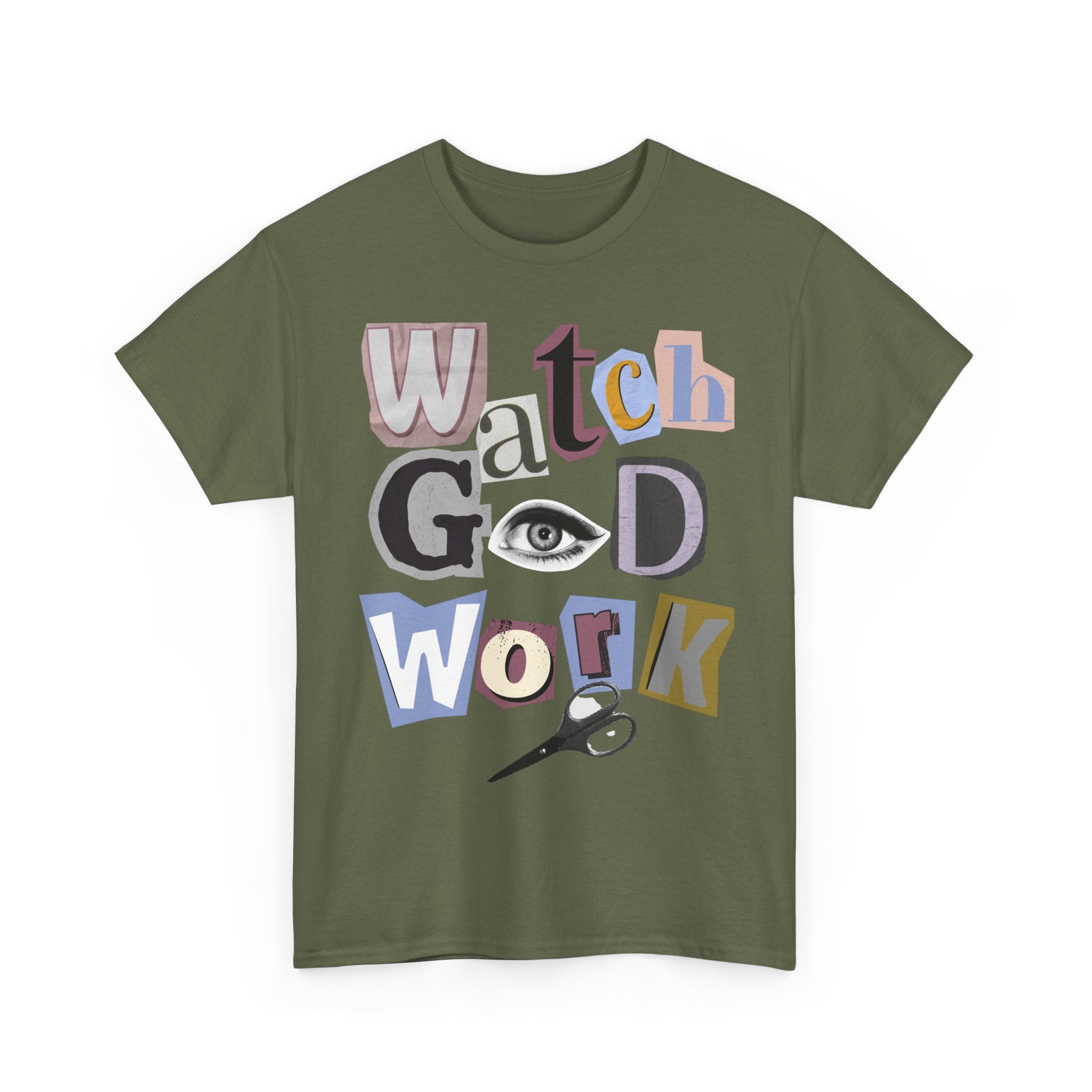 Watch God Work Magazine Letter Heavy Cotton Tee