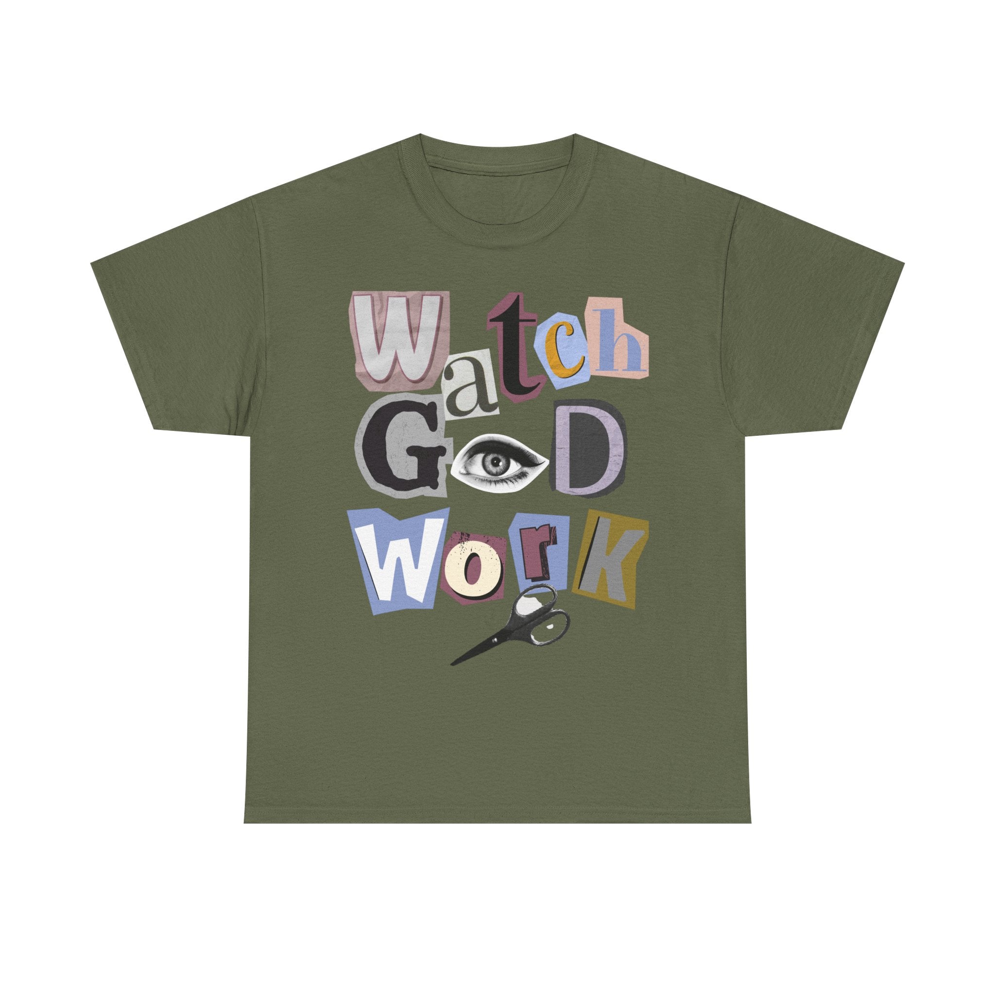 Watch God Work Magazine Letter Heavy Cotton Tee