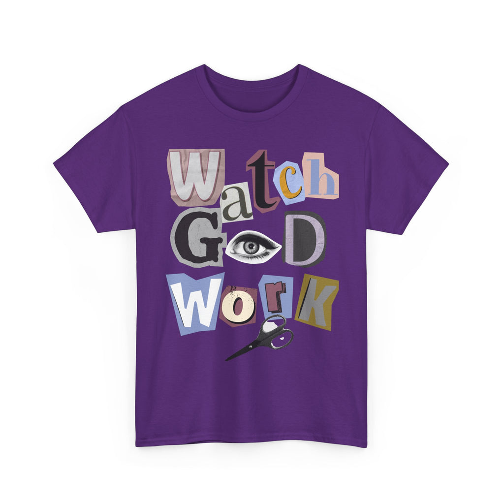 Watch God Work Magazine Letter Heavy Cotton Tee