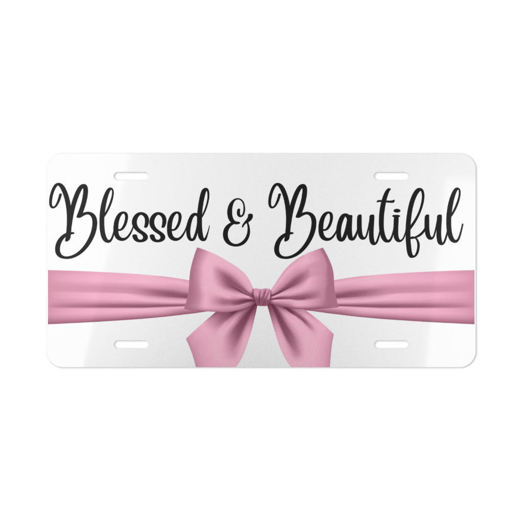 Blessed and Beautiful Vanity Plate
