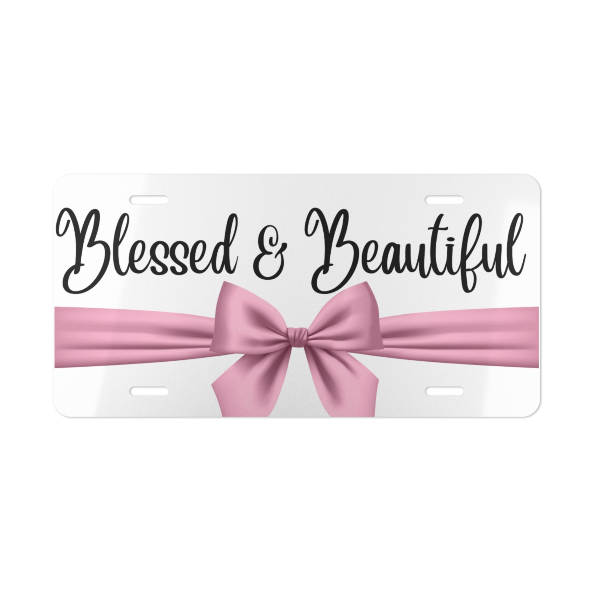 Blessed and Beautiful Vanity Plate