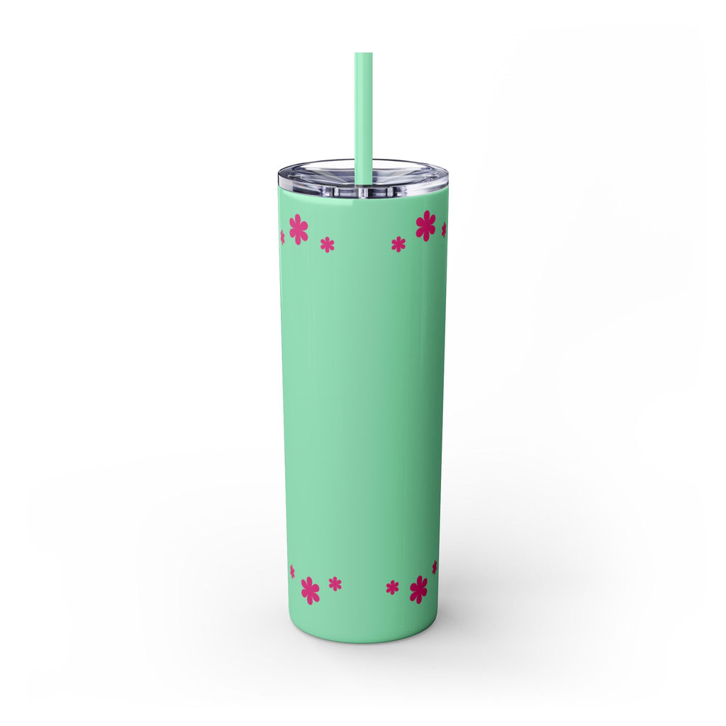 Jesus Over Everything  Skinny Tumbler with Straw, 20oz | Christian Faith Drinkware