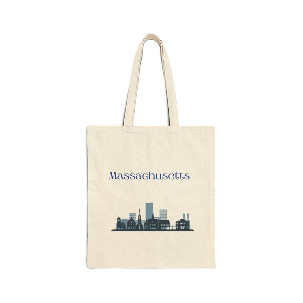 Massachusetts Cotton Canvas Tote Bag