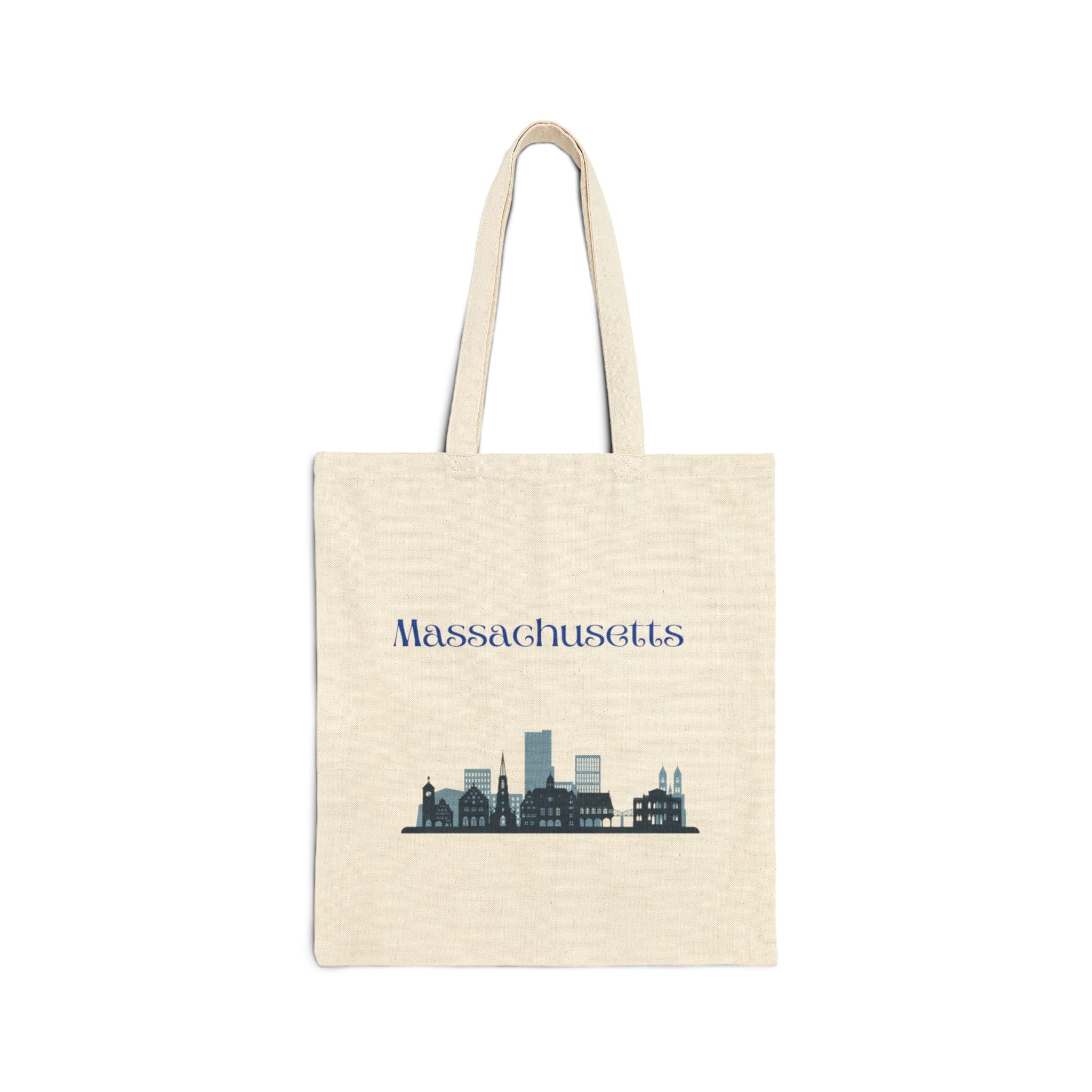 Massachusetts Cotton Canvas Tote Bag