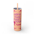 Jesus Over Everything  Skinny Tumbler with Straw, 20oz | Christian Faith Drinkware