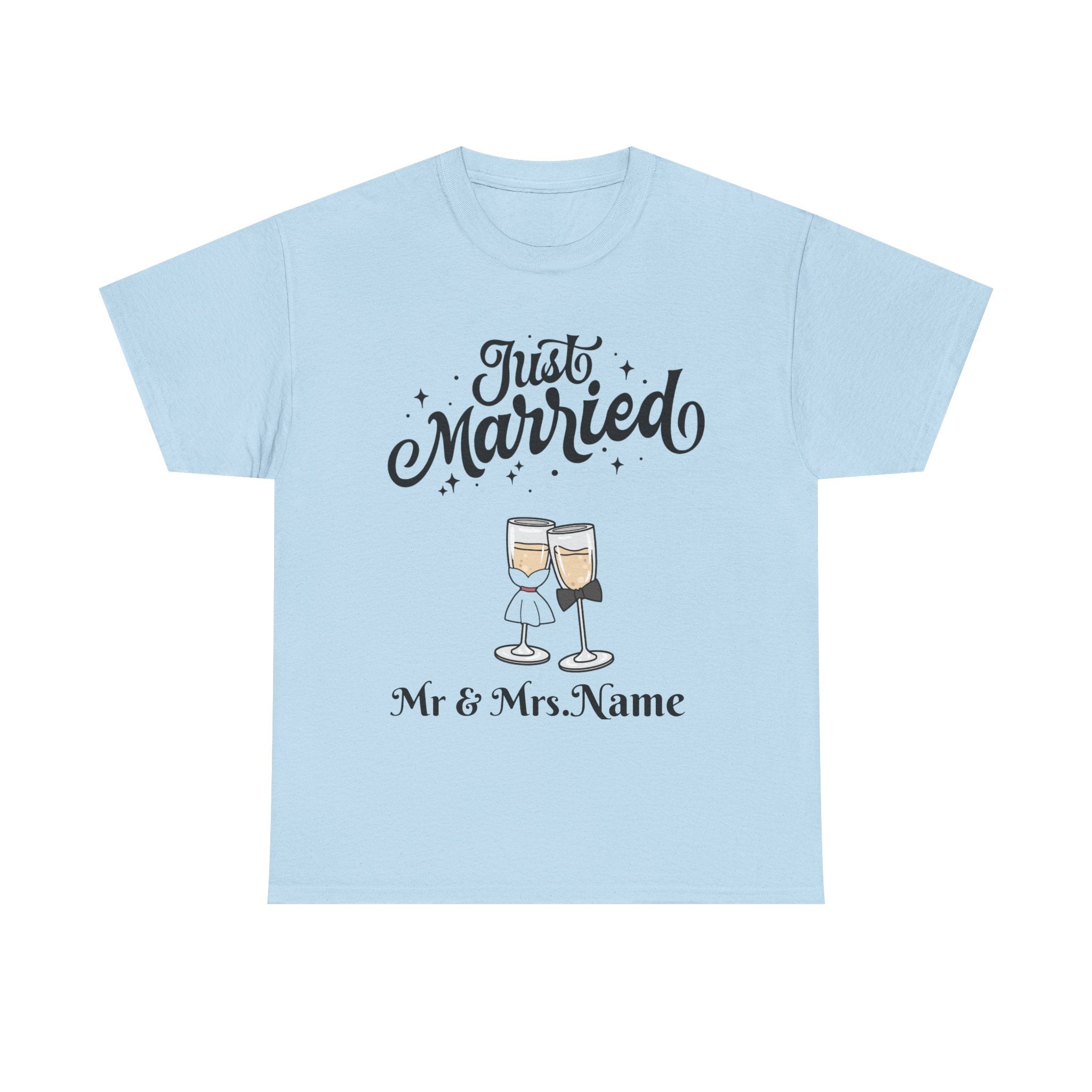Just Married Custom Shirt, Newlywed Shirt