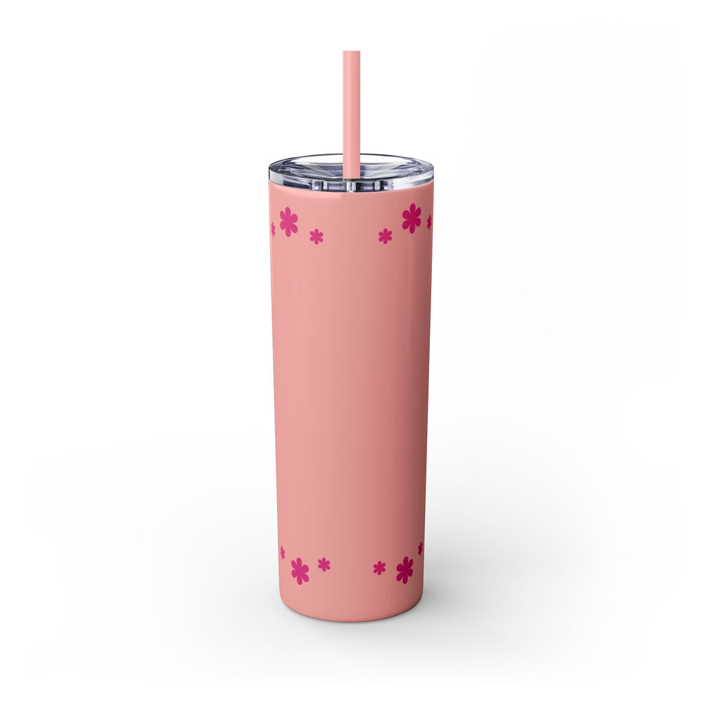 Jesus Over Everything  Skinny Tumbler with Straw, 20oz | Christian Faith Drinkware