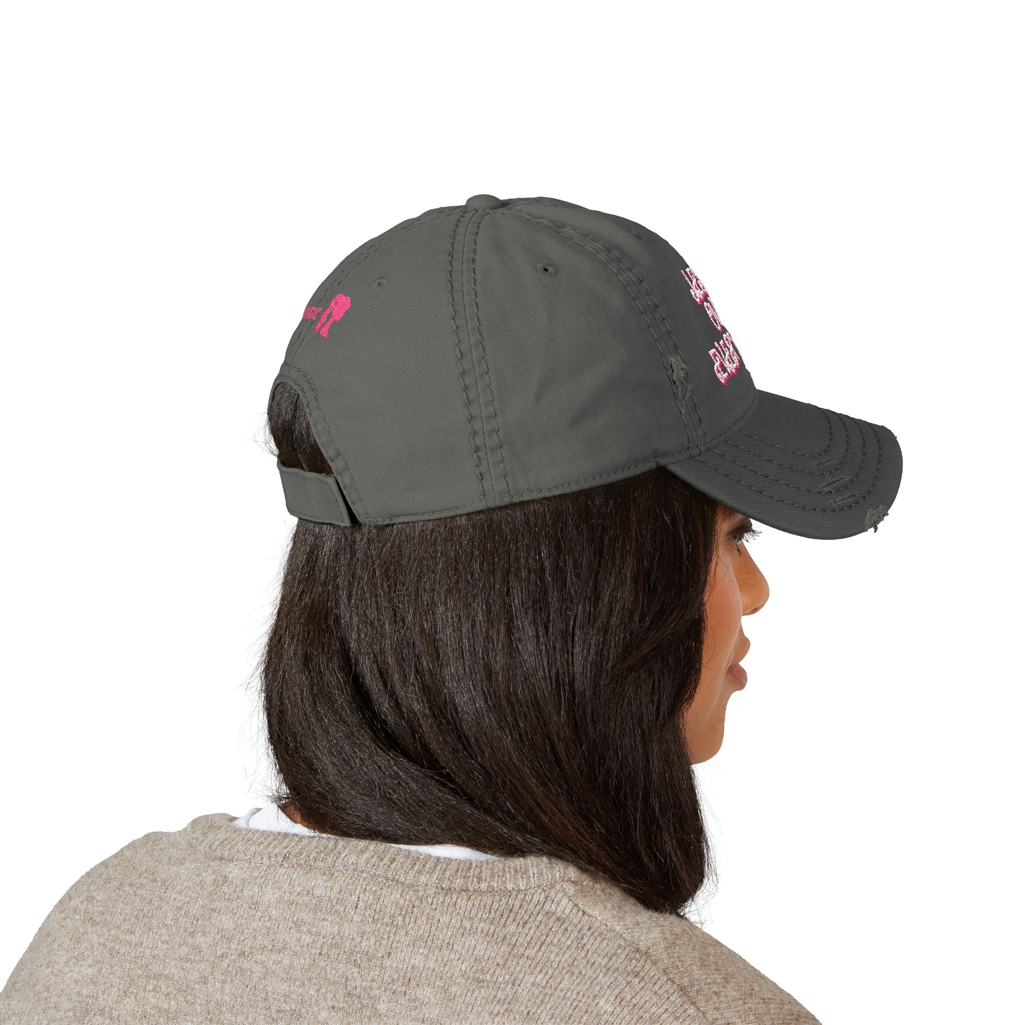 Jesus Over Everything Embroidered Distressed Hat