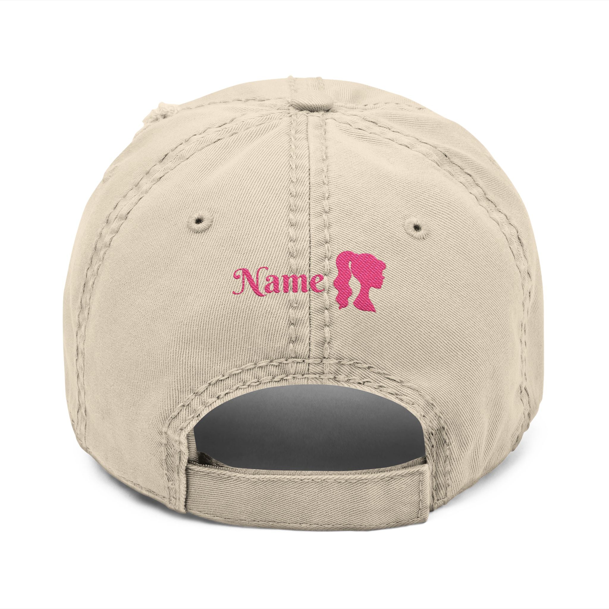 Jesus Over Everything Embroidered Distressed Hat