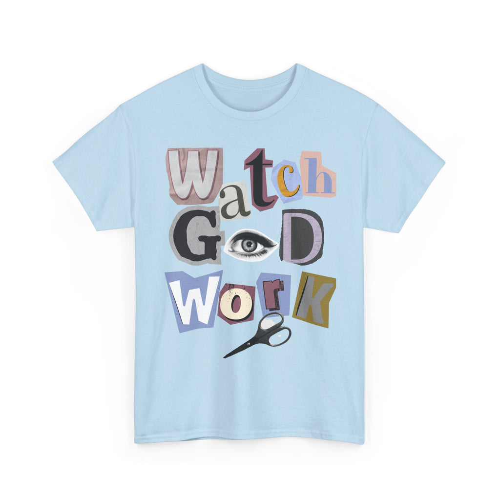 Watch God Work Magazine Letter Heavy Cotton Tee