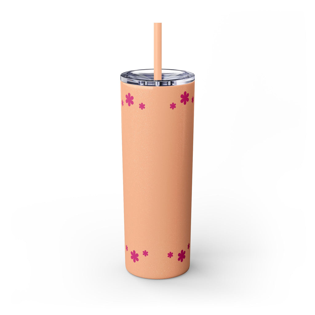 Jesus Over Everything  Skinny Tumbler with Straw, 20oz | Christian Faith Drinkware