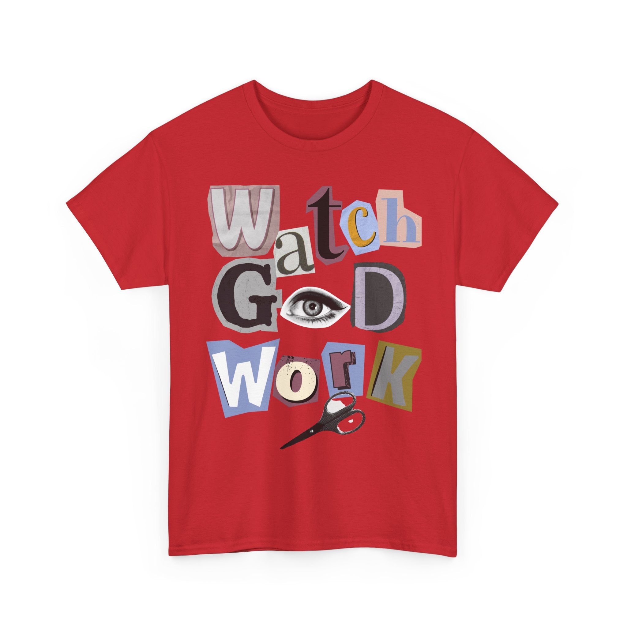 Watch God Work Magazine Letter Heavy Cotton Tee