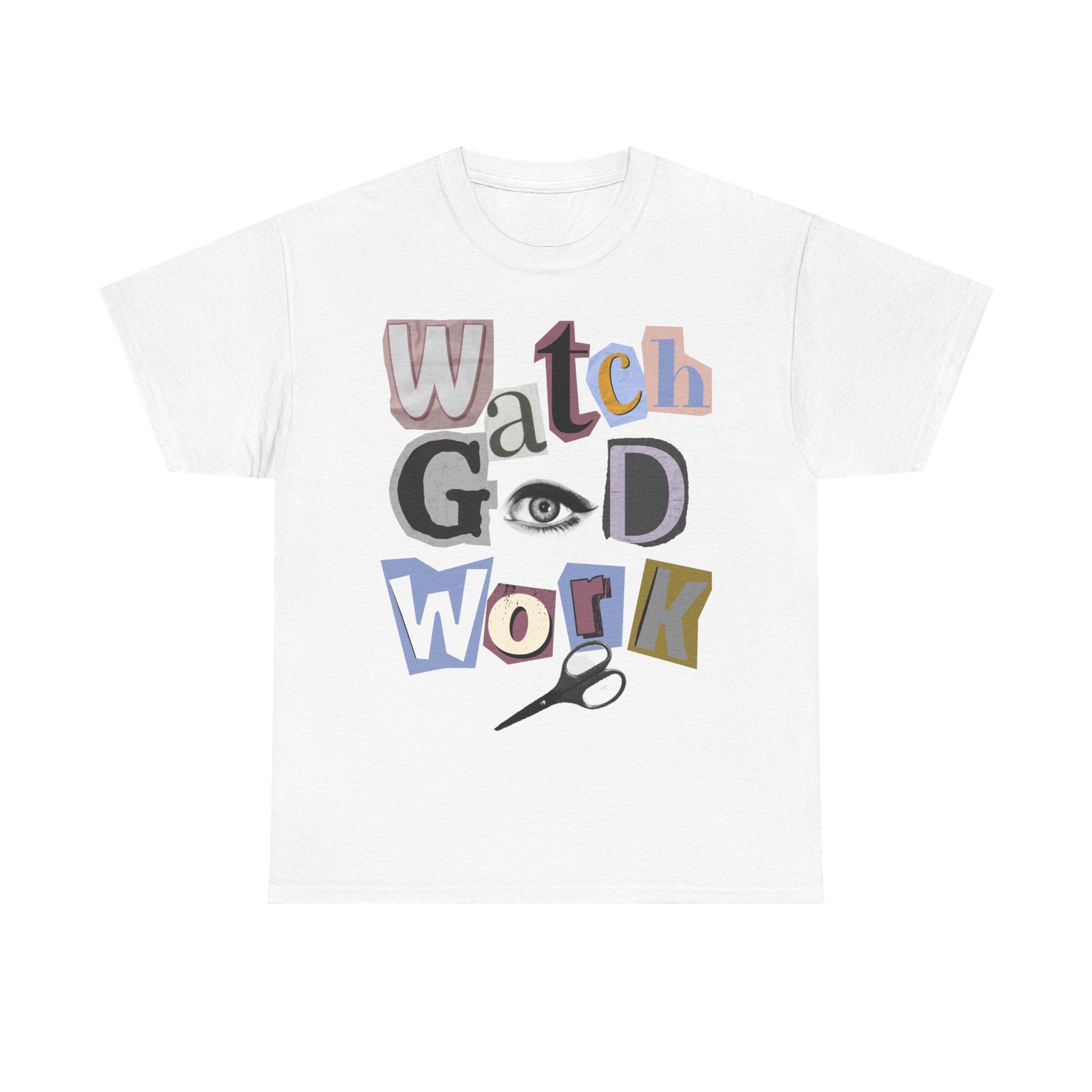 Watch God Work Magazine Letter Heavy Cotton Tee