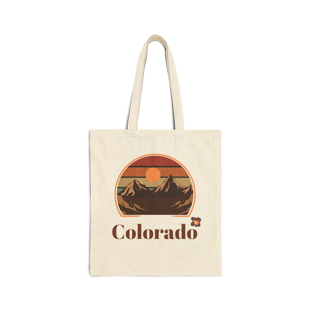 Colorado cotton canvas tote bag