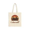 Colorado cotton canvas tote bag