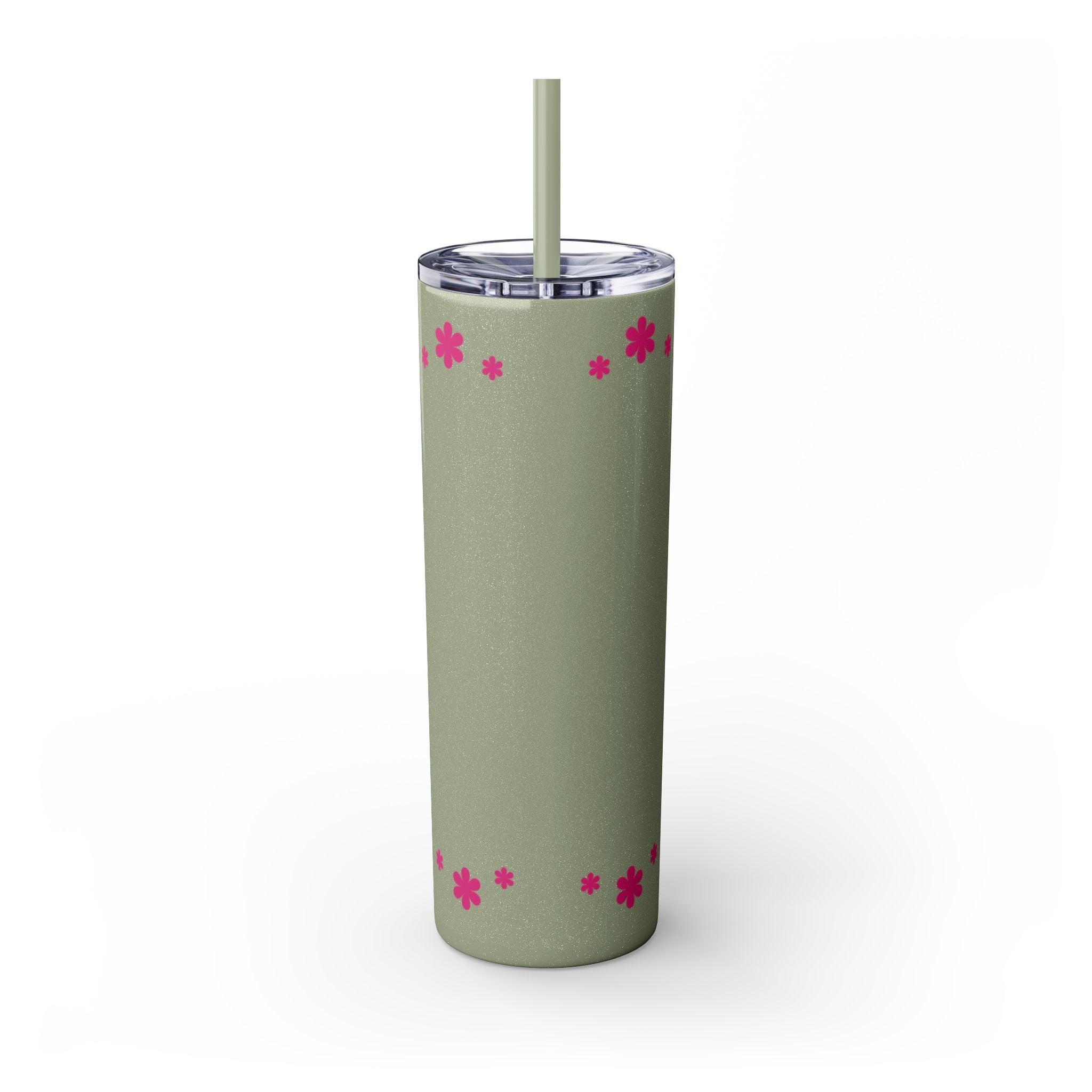 Jesus Over Everything  Skinny Tumbler with Straw, 20oz | Christian Faith Drinkware