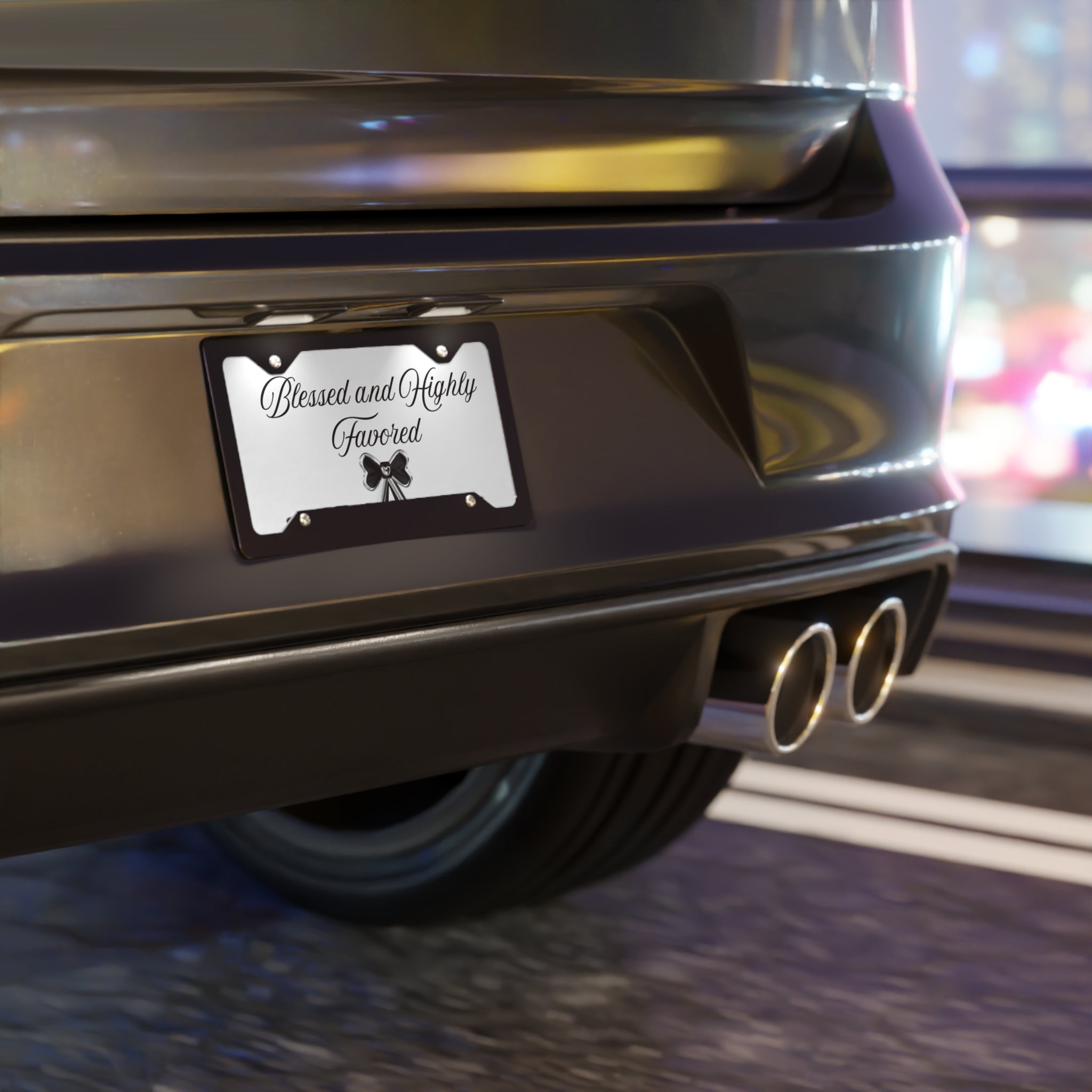 Blessed and Favored Vanity Plate
