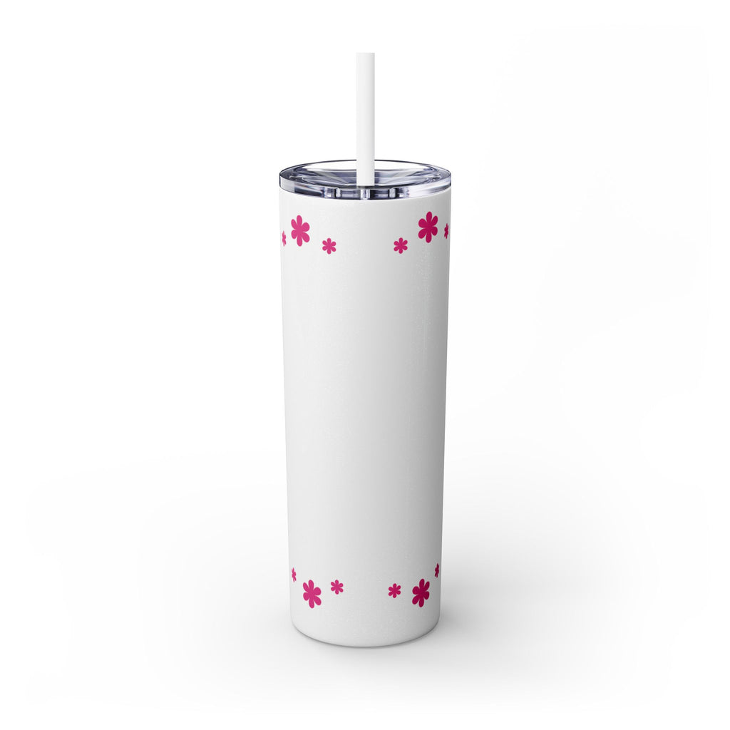 Jesus Over Everything  Skinny Tumbler with Straw, 20oz | Christian Faith Drinkware