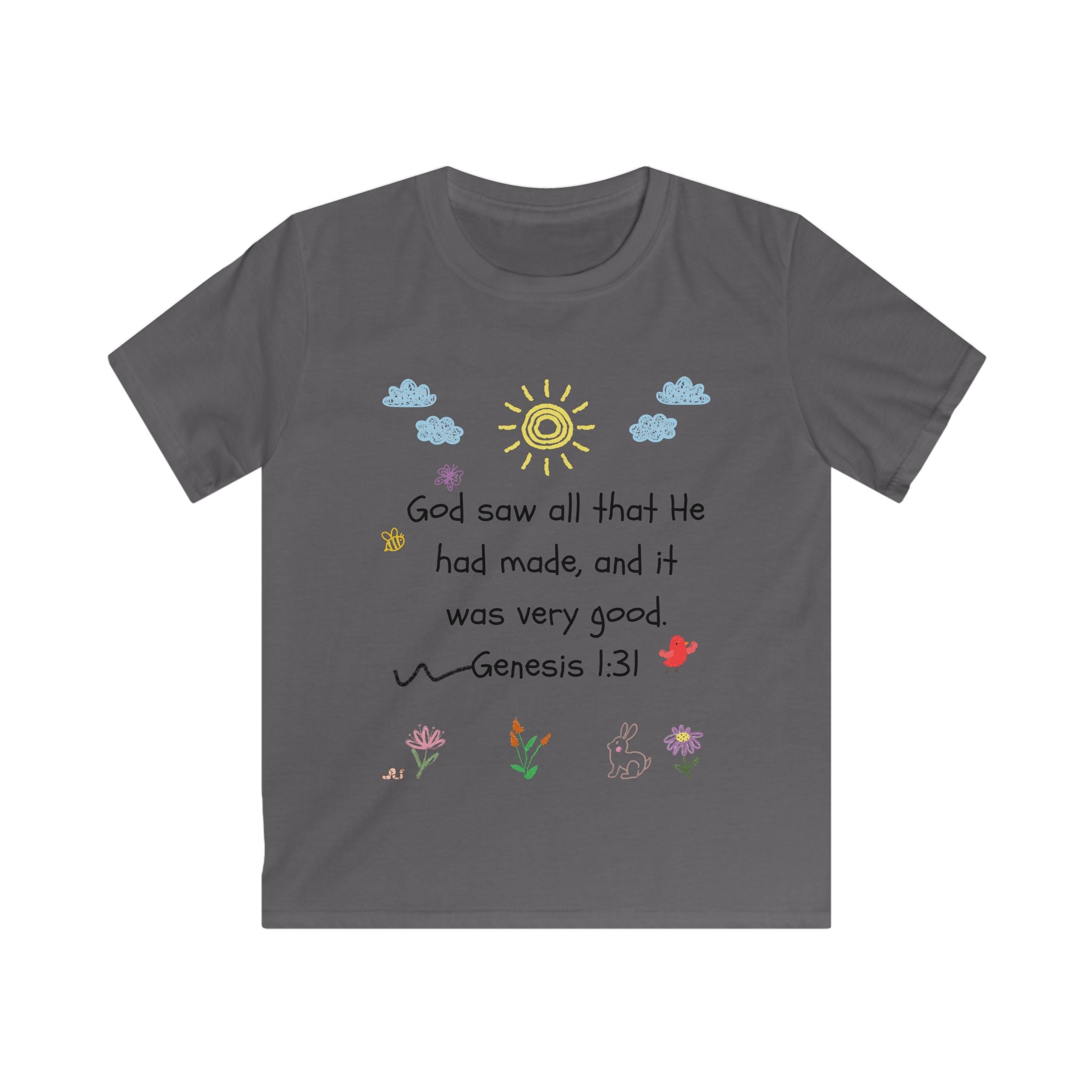 Genesis 1:31 Scripture Kids Tee | Bible Verse Christian Shirt