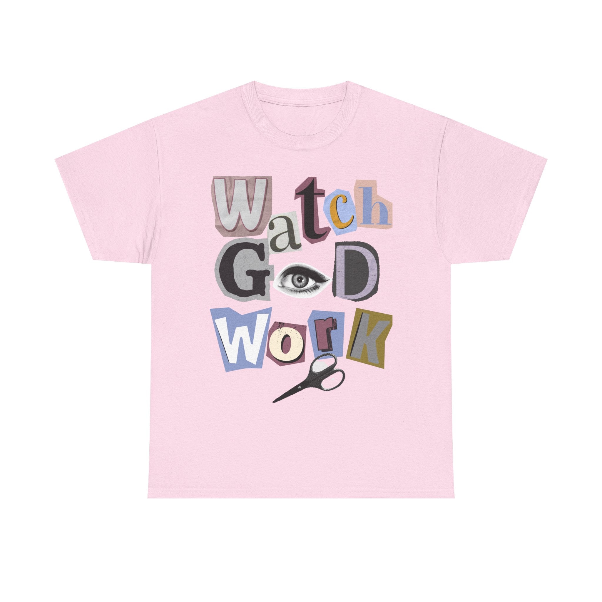 Watch God Work Magazine Letter Heavy Cotton Tee
