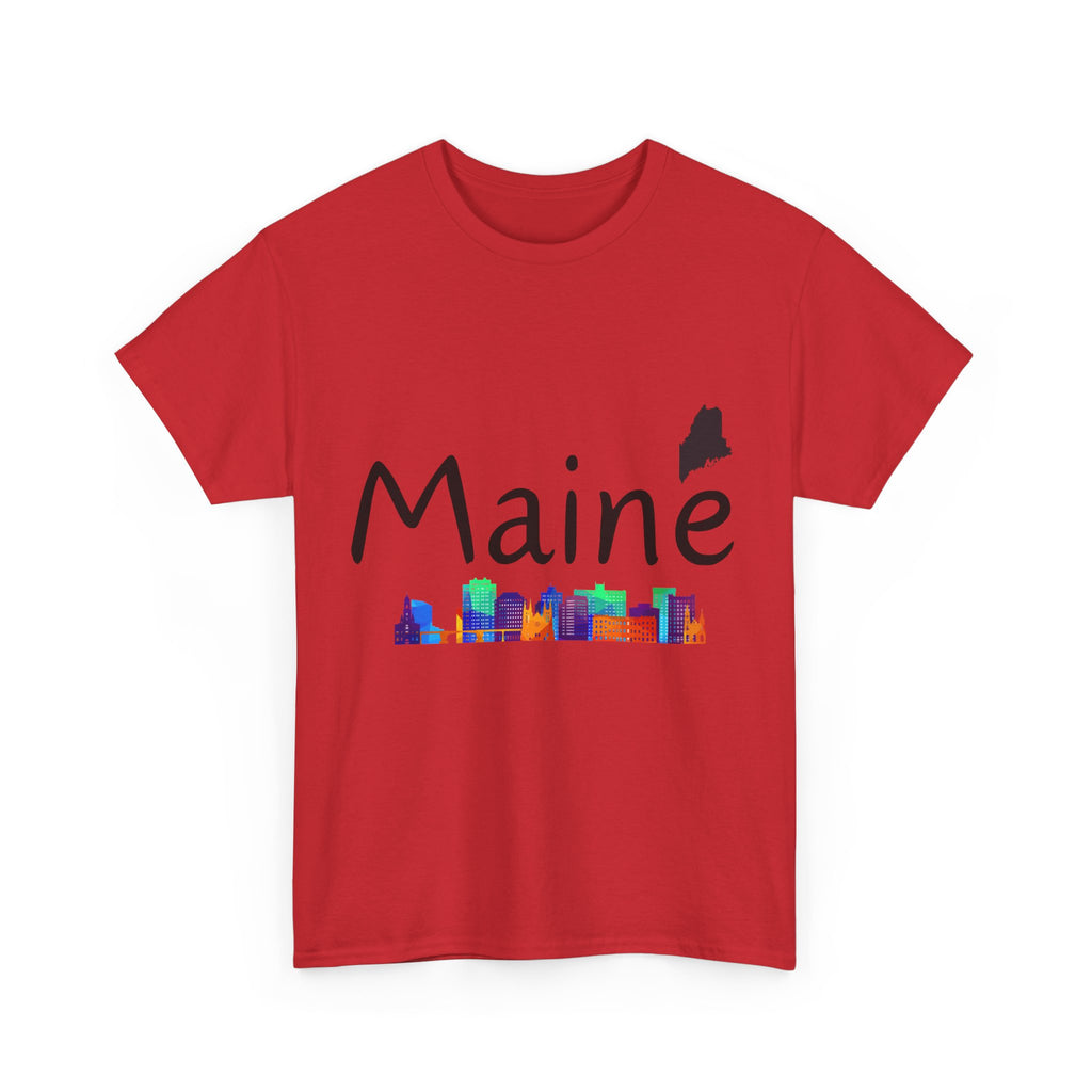 Maine Text Graphic T-Shirt