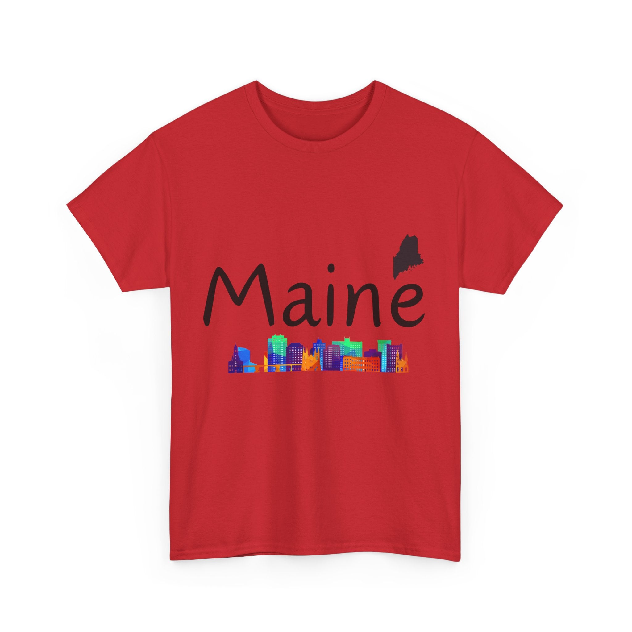 Maine Text Graphic T-Shirt