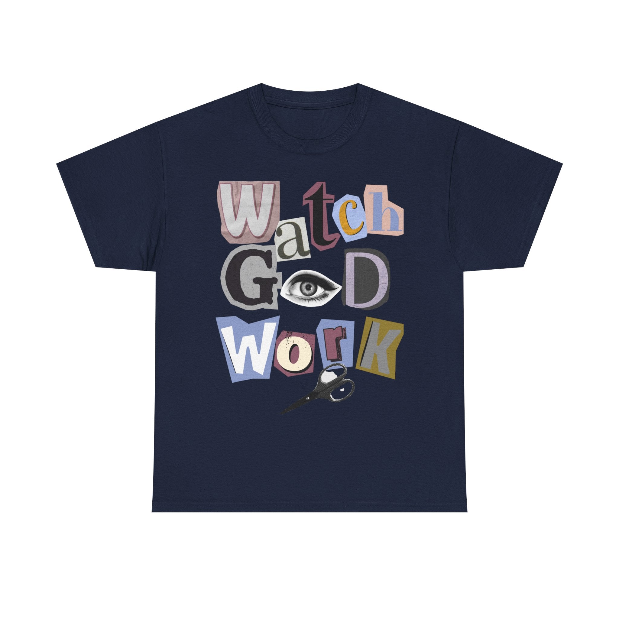 Watch God Work Magazine Letter Heavy Cotton Tee