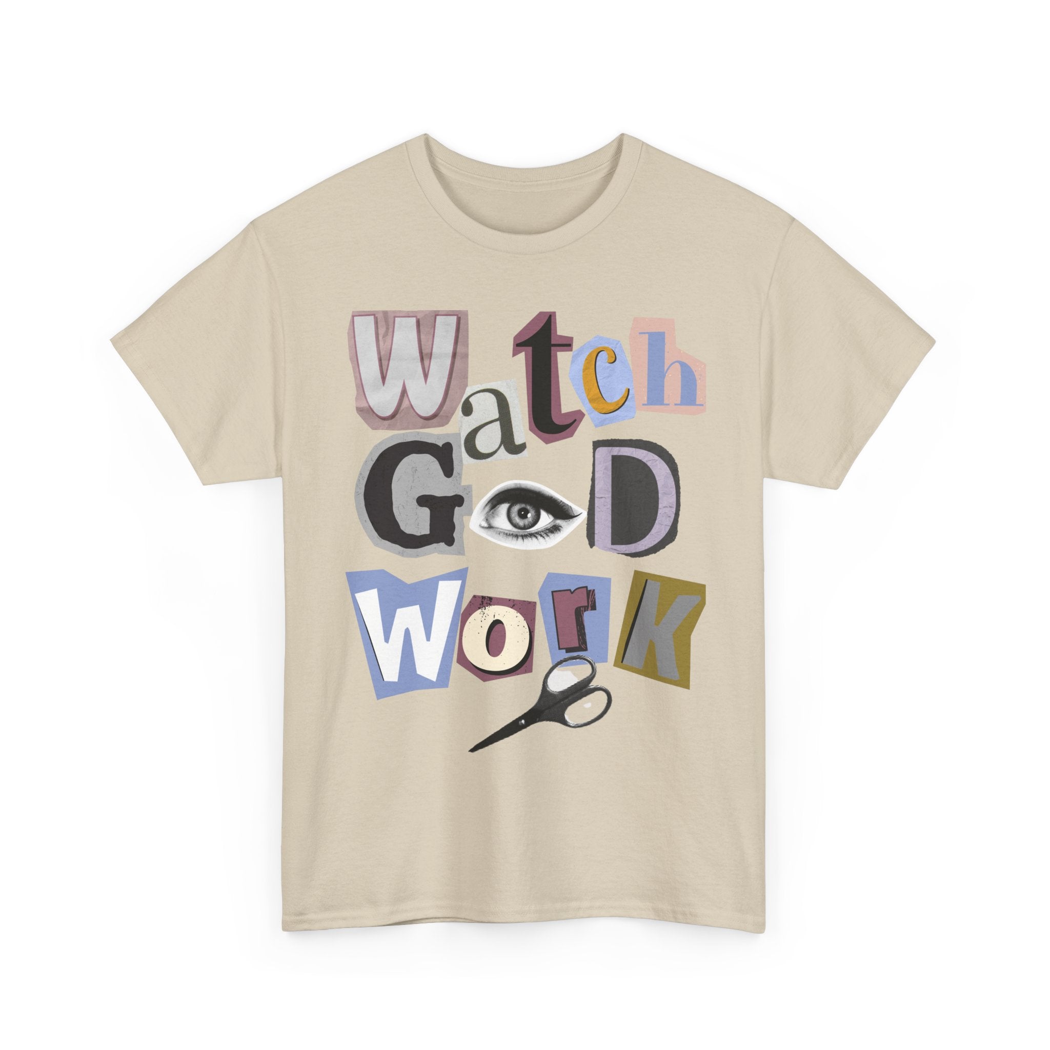 Watch God Work Magazine Letter Heavy Cotton Tee