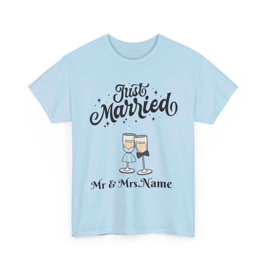Just Married Custom Shirt, Newlywed Shirt
