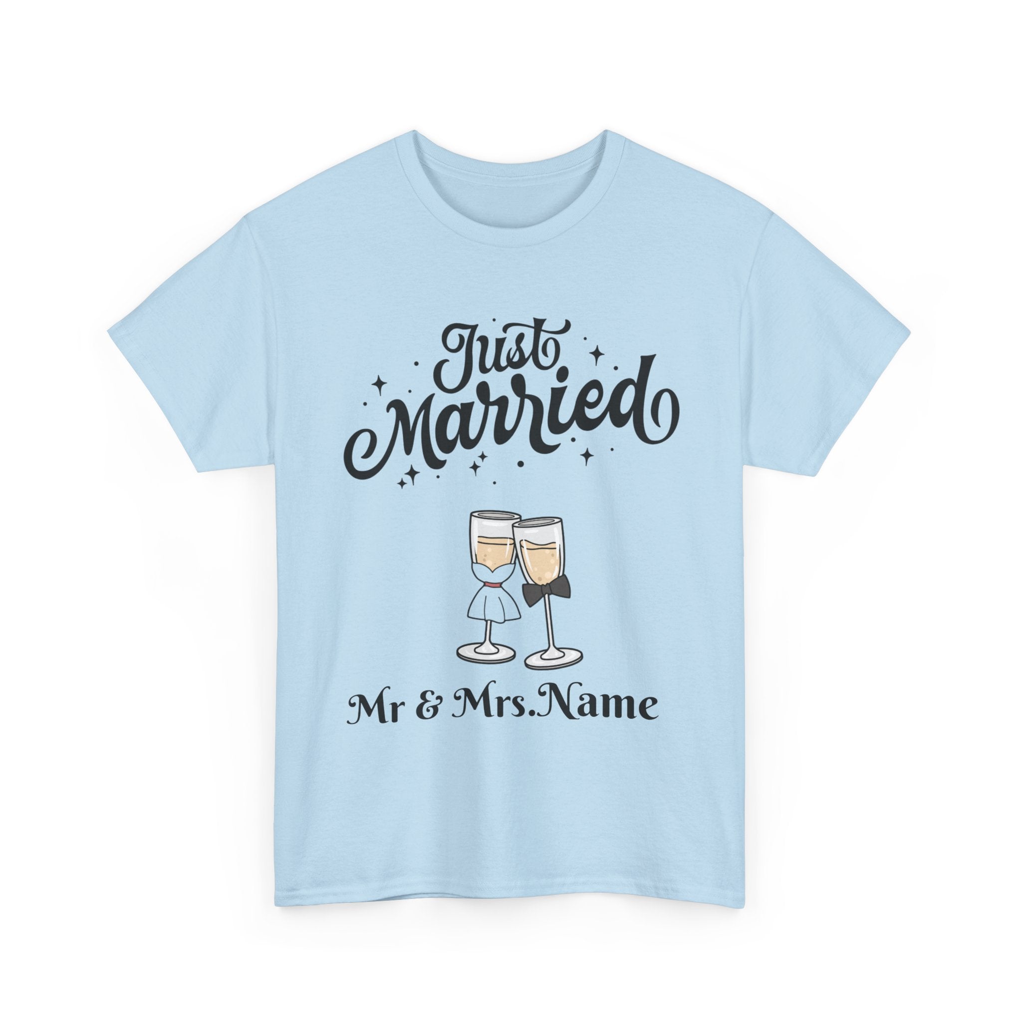 Just Married Custom Shirt, Newlywed Shirt