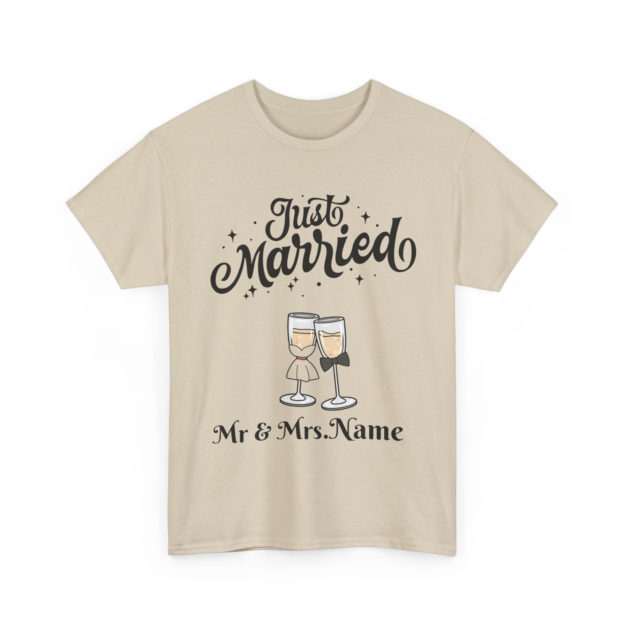 Just Married Custom Shirt, Newlywed Shirt