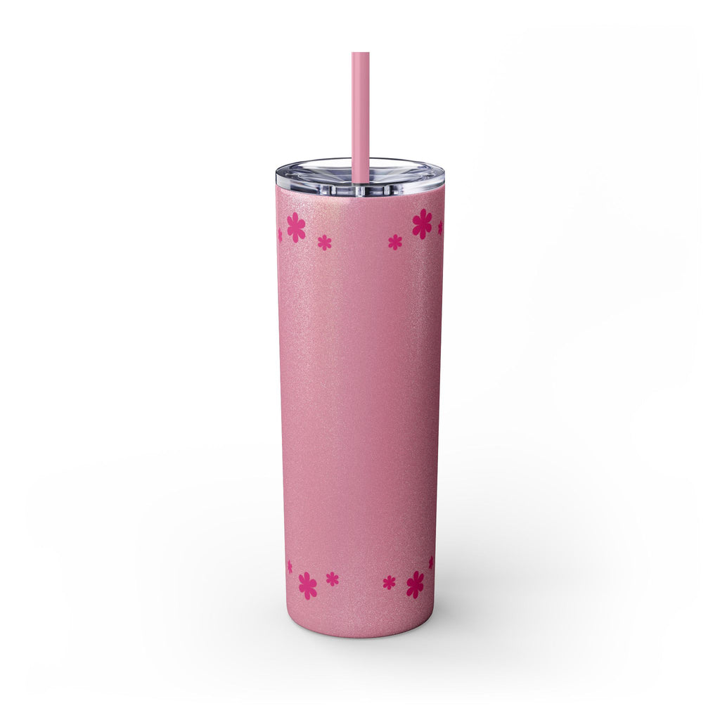 Jesus Over Everything  Skinny Tumbler with Straw, 20oz | Christian Faith Drinkware