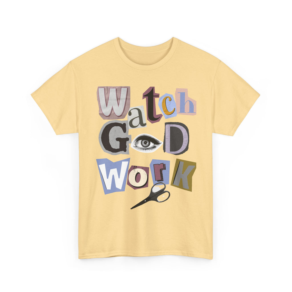 Watch God Work Magazine Letter Heavy Cotton Tee