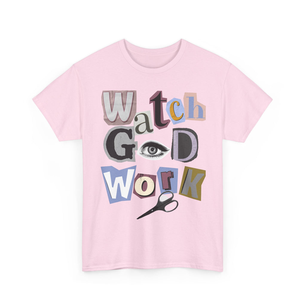 Watch God Work Magazine Letter Heavy Cotton Tee