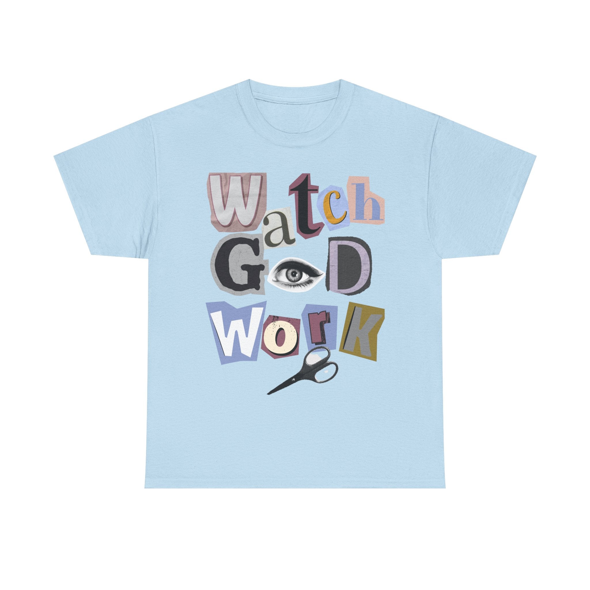 Watch God Work Magazine Letter Heavy Cotton Tee
