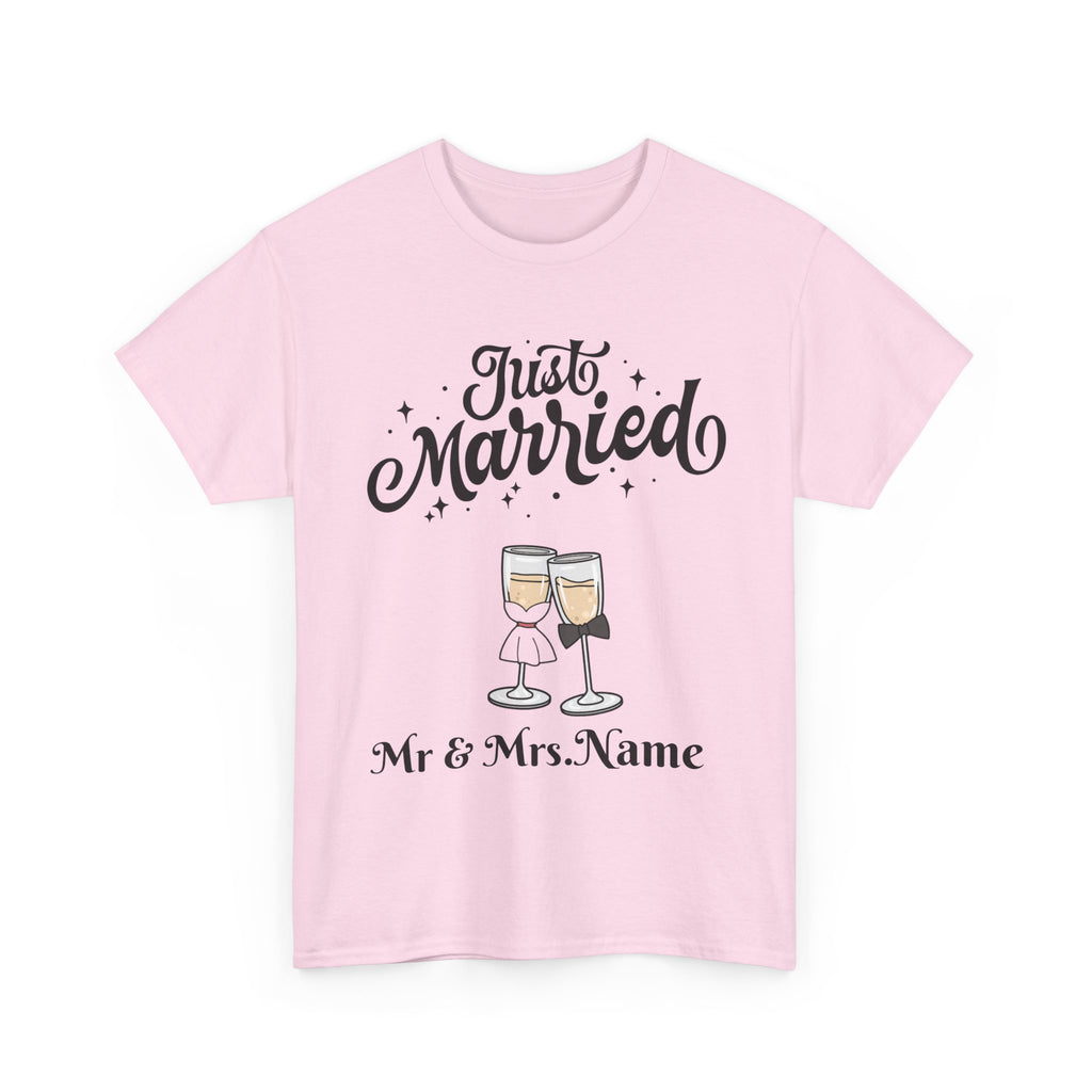 Just Married Custom Shirt, Newlywed Shirt