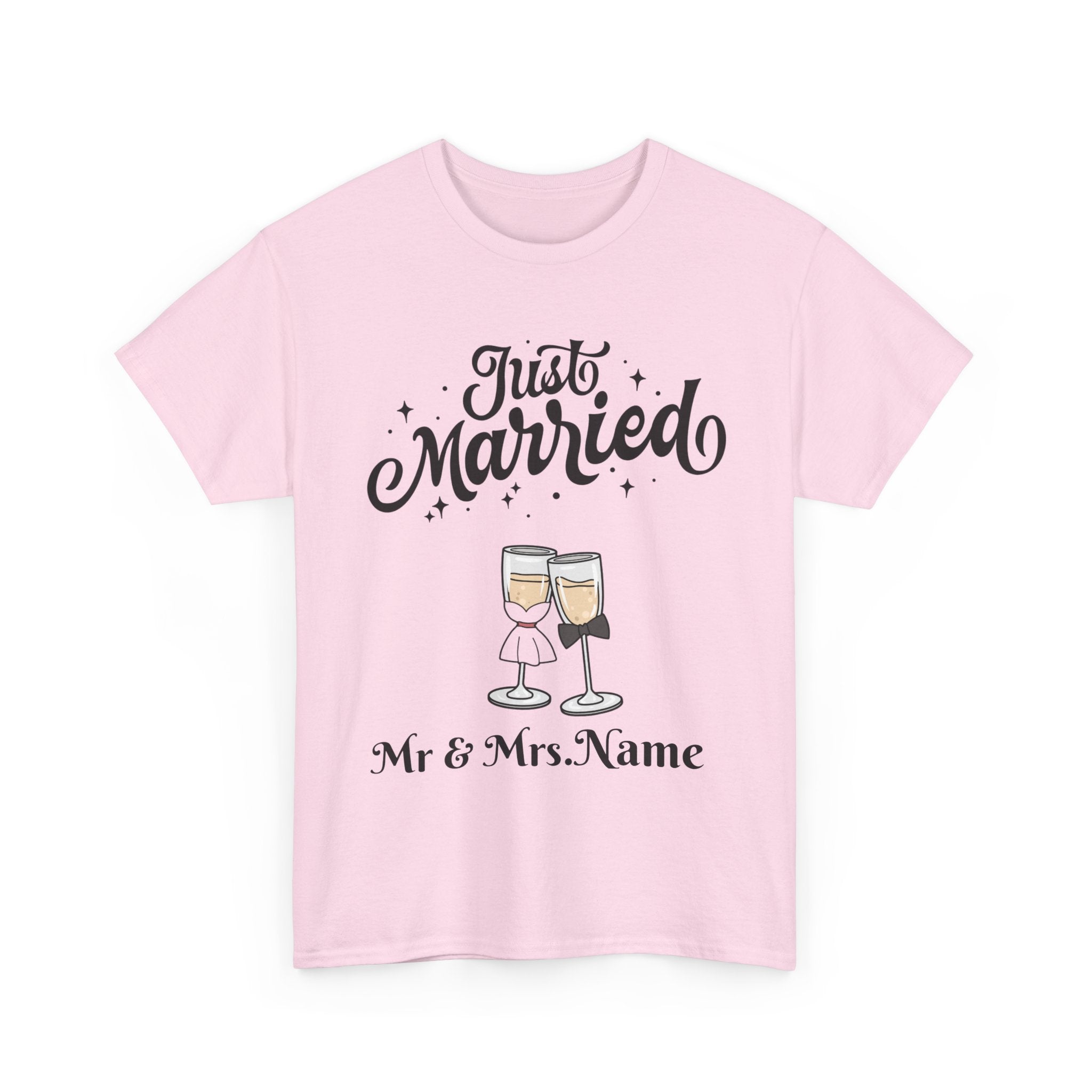 Just Married Custom Shirt, Newlywed Shirt