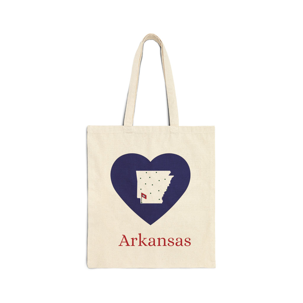 Arkansas Cotton Canvas Tote Bag