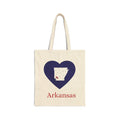 Arkansas Cotton Canvas Tote Bag