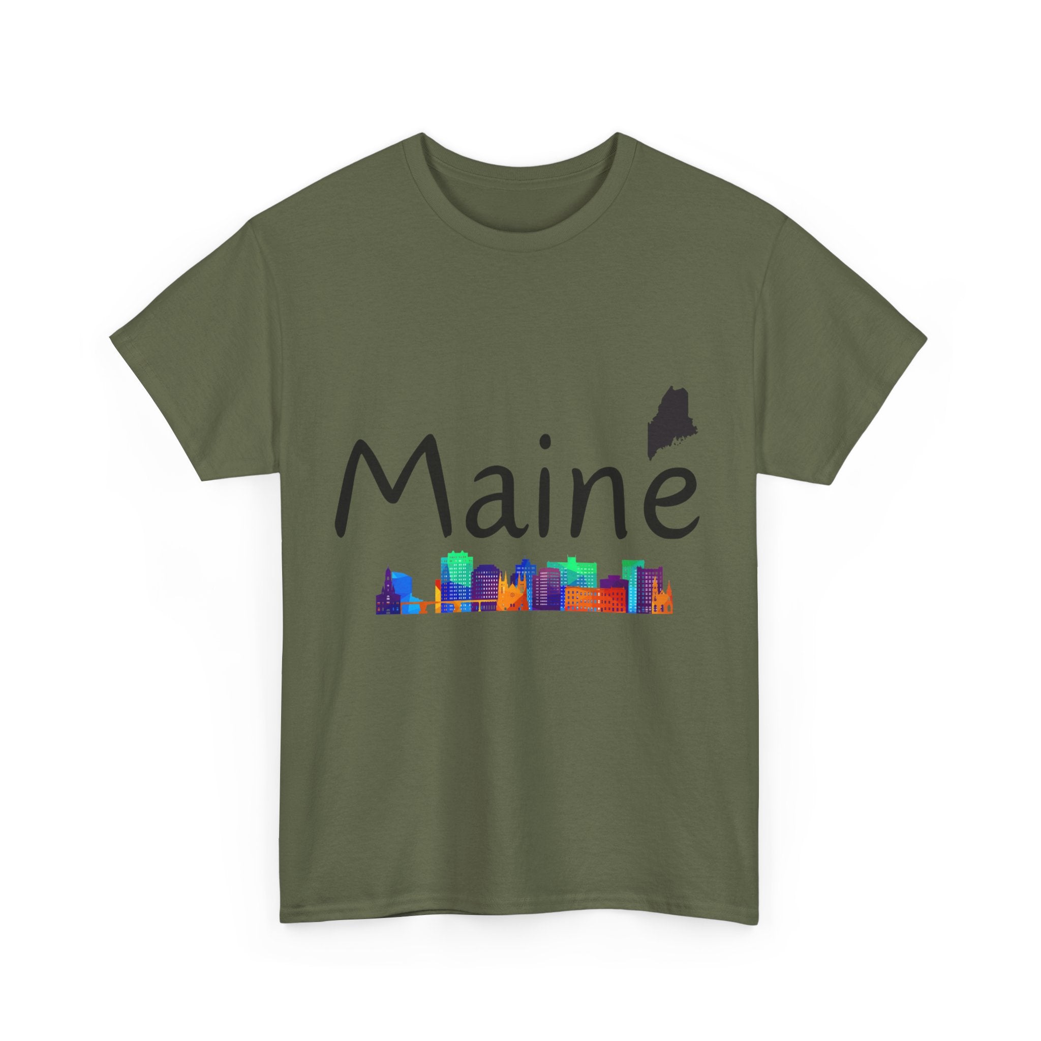 Maine Text Graphic T-Shirt