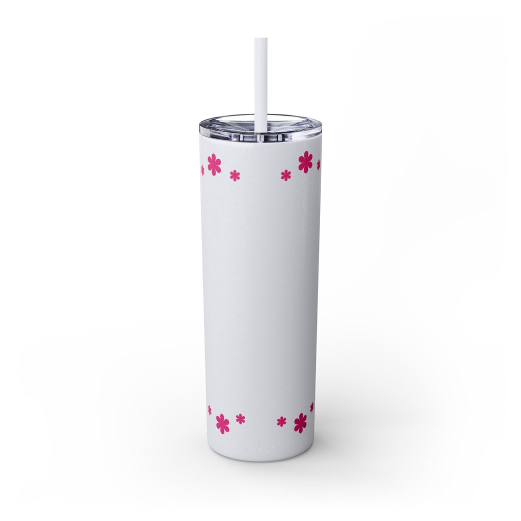 Jesus Over Everything  Skinny Tumbler with Straw, 20oz | Christian Faith Drinkware