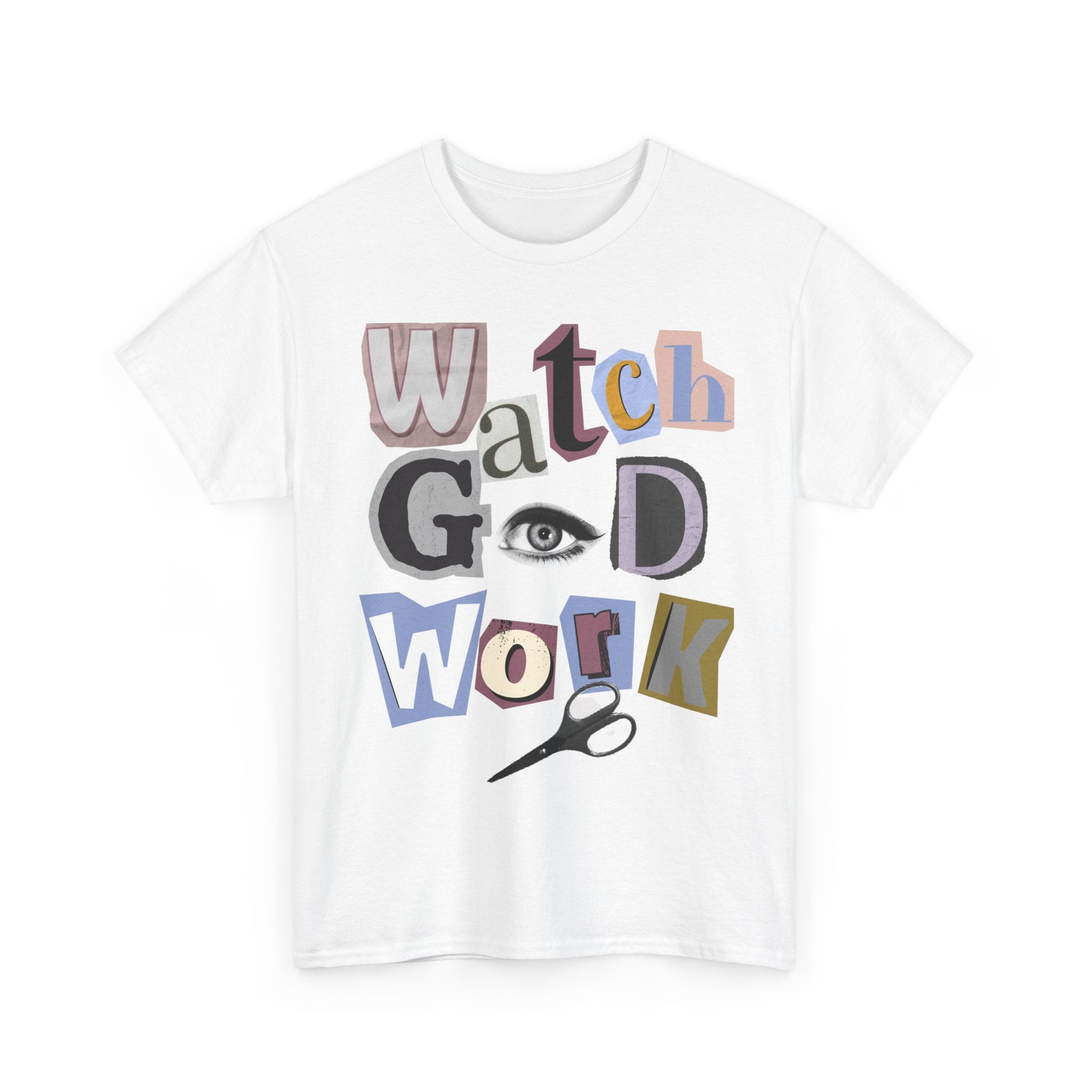 Watch God Work Magazine Letter Heavy Cotton Tee